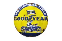 Good Year Motorcycle Tires Tin Sign-For Sale