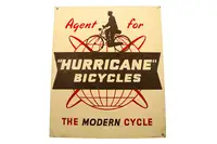 Hurricane Bicycles Tin Sign-For Sale