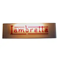 Lambretta Red Perspex Illuminated Showroom Sign-For Sale