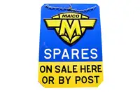 Maico Spares Plastic Hanging Sign -For Sale