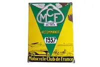 1937 MCF Recommande Enamel Sign-For Sale