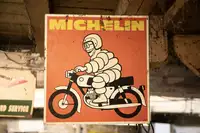 Michelin Motorbike Tin Sign-For Sale