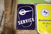 MZ Service Enamel Sign-For Sale