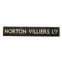 Norton Villiers Ltd Brass Factory Sign -For Sale