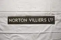 Norton Villiers Ltd Brass Factory Sign -For Sale