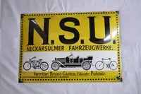 NSU Neckarsulmer Fahrzeugwerke Enamel Sign-For Sale