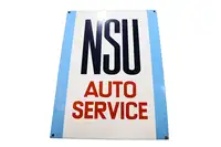 NSU Auto Service Enamel Sign-For Sale