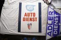 NSU Auto Dienst Enamel Sign -For Sale