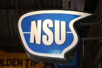 NSU Wall Mounted Light Box Showroom Sign-For Sale