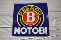 Pesaro Motobi Enamel Sign-For Sale
