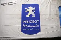 Peugeot Motorcycle Authorised Dealer Plastic Sign-For Sale