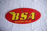 BSA Oval Plastic Showroom Sign-For Sale