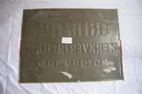 Triumph Werkvertretung Pressed Tin Enamel Sign-For Sale