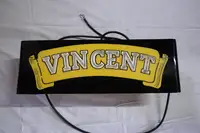 Vincent Neon Showroom Sign-For Sale