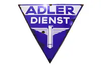 Adler Dienst Triangle Enamel Sign-For Sale