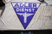 Adler Dienst Triangle Enamel Sign-For Sale