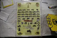 Vincent & HRD Illustrated Motorcycle Models Poster