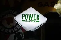 Power Regular Petrol Pump Diamond Globe, Glass Double Sided-For Sale