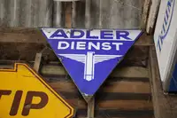Adler Dienst Triangle Enamel Sign-For Sale