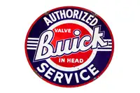 Buick Authorized Service Double Sided Enamel Sign-For Sale