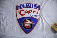 Garelli Capri Scooter Service Enamel Sign-For Sale