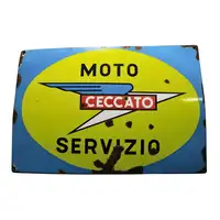 Ceccato Moto Servizio Enamel Sign-For Sale