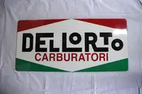 1960s Dellorto Carburatori Enamel Sign-For Sale