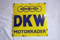 Auto Union DKW Motorader Enamel Sign-For Sale