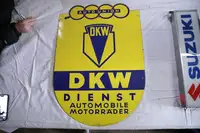 Auto Union DKW Dienst Enamel Shield-For Sale