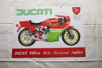 Ducati Mike Hailwood Enamel Sign-For Sale