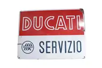 1960s Ducati Servizio Enamel Sign-For Sale