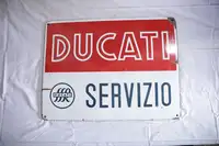 1960s Ducati Servizio Enamel Sign-For Sale