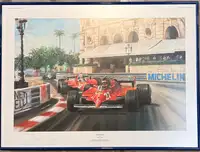 'Villeneuve' By Alan Fearney Monaco Grand Prix 1981 Limited -For Sale