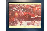 Mario Andretti Homage Signed Print-For Sale