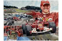 Michael Schumacher Signed Tribute: '7 Times World Champion' -For Sale