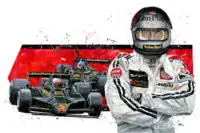 1978 Lotus 78 Limited Edition Print Signed by Mario Andretti-For Sale
