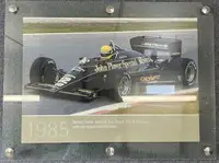 Senna Victorious: Large Photographic Image of Ayrton's 1985 -For Sale