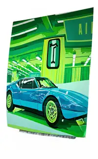 'Pantera '70' De Tomaso Bonnet with Hand-Cut Vinyl Artwork -For Sale