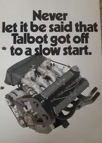 1982 Talbot Sunbeam Lotus-Sold