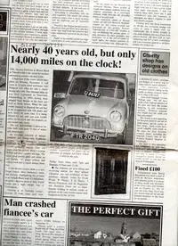 1959 Austin Mini 850 - Just 14,365 miles-For Sale