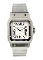 2007 Cartier Santos Large Stainless Steel. Complete with Box-Auction Lot