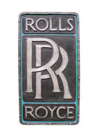 Cold Caste Aluminium Rolls Royce Sign-Sold