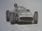 Fangio Mercedes Monaco print-Sold