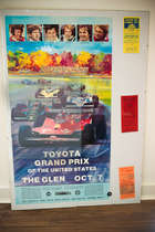 Gilles Villeneuve signature and posters-Auction Lot