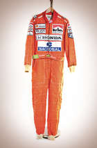 Ayrton Senna Used Race Suit-Sold