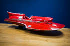 1954 Ferrari Hydroplane, Nando Dellâ€™Orto model boat, 36â€-Sold