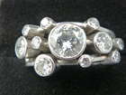 3.5ct Diamond Cluster Ring set in 18ct White Gold-Auction Lot