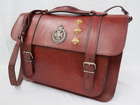 A leather briefcase/satchel with shoulder strap-Sold