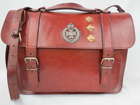 A leather briefcase/satchel with shoulder strap-Sold
