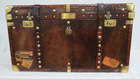 A large Army & Navy leather covered Travel Trunk -Sold